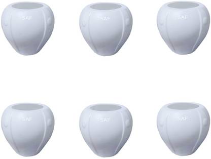 saf VERY SMALL PLASTIC POT PACK OF 6 Plastic Vase