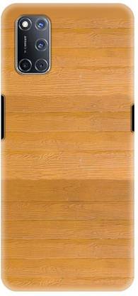NDCOM Back Cover for OPPO A52 Wood Abstract Texture Printed
