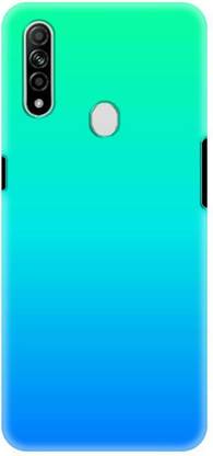 NDCOM Back Cover for OPPO A31 Ombre Fade Green & Blue Color3 Printed