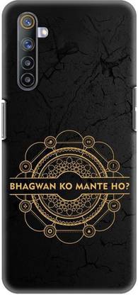 NDCOM Back Cover for REALME 6 Bhagwan Ko Mante Ho? Printed