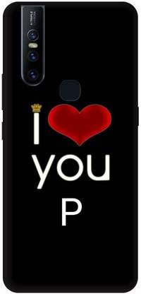 Thecoverking Back Cover for Vivo V15 (P letter,P alphabet,P word, P name, cases cover