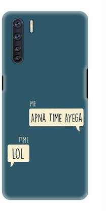 NDCOM Back Cover for OPPO F15 Meme In Text Printed