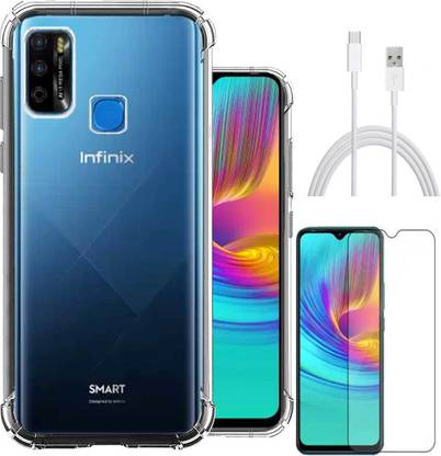 RRTBZ Cover Accessory Combo for Infinix Smart 4 Plus