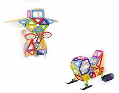 khusi enterprise 132 Pcs Mag-Magic Infinite Creativity & Brain Development Educational Game Set