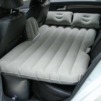 Techtest Car Bed Travel Sleeping Back Seat Comfortable Vehicle with Electric Pump Car Inflatable Bed Two Pillows Travel Comfortable 5 in 1 Air Sofa Multipurpose Matress Airbed Overnighter Car Air Bed Car Inflatable Bed Car Inflatable Bed