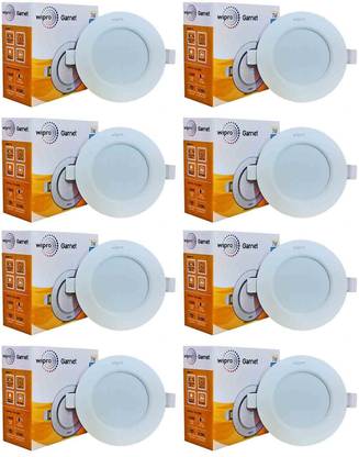 Wipro 7W junction Box / Conceal box / Lanter lights( PACK OF 8) ( Cool White ) For Home, Offices, Small Industries, Car Parking, Balcony, Roof Extension Recessed Ceiling Light Ceiling Lamp