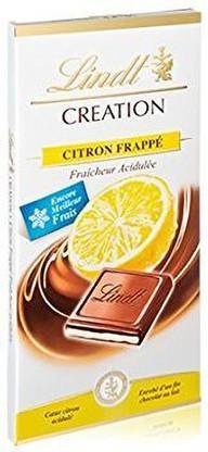 LINDT Creation Citron Frappe Chocolate Bar, 150g Bars