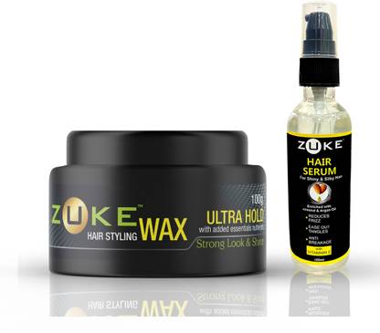 zuke Hair Styling Wax 100g + Hair Serum 100ml (Combo Pack 2 items set)