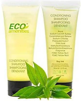 ECO Amenities Transparent Tube Flip Cap Individually Wrapped Shampoo & Conditioner 2 in 1 Bulk, 72 Tubes per Case