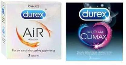 DUREX AIR AND MUTUAL CLIMAX CONDOMS - 6S(2 * 3) Condom