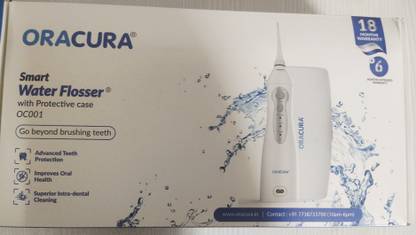 ORACURA SMART WATER FLOSSER WITH PROTECTIVE CASE OC001