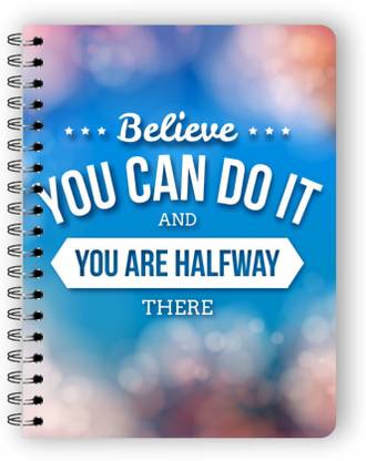 AY FASHION A5 Size Printed Cover Wire/Spiral Bound Dairy/Notebook for Personal & Office use, Doodle, Notes etc_01 A5 Notebook UNRULLED 160 Pages