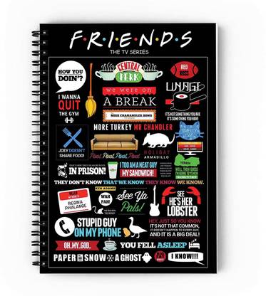 epheriwala F.R.I.E.N.D.S A5 Diary Ruled 160 Pages
