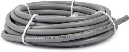 Oxcord 3 core round copper wires and cables 1.5 mm for domestic and industrial electric connections ( 5 Metres) 1.5 sq/mm Purple 5 m Wire
