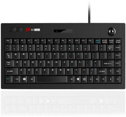 M MC Saite Wired trackball keypad Wired USB Standard Multi-device Keyboard Compatible with Desktop, Laptop, Mac