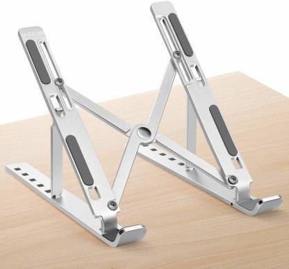 ARTEN Laptop Stand, Portable Computer Laptop Mount,Holder Ergonomic Foldable Notebook Tablet Riser Compatible Use MacBook/iPad Pro Air/Notebook/Tablet (Multi Color) Aluminium Floor and Desk Stand Rotatable Laptop Stand with Adjustable Height Compatible with Universal Laptops