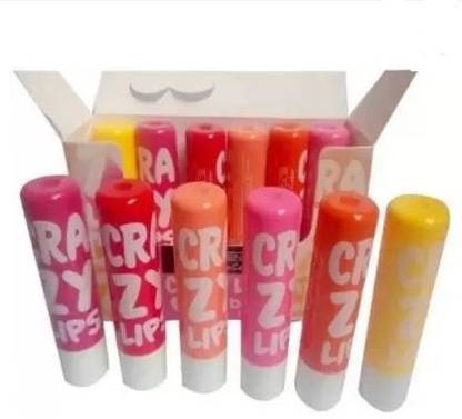 EverGlam Multicular Crazy Lips trending lipstick 4 Color Lip Balm Pack of 12