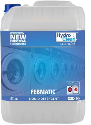 hydro clean FEBMATIC Premium Laundry Liquid Detergent (5 Ltr.) Multi-Fragrance Liquid Detergent