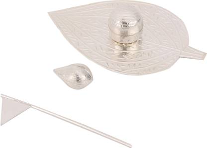 Osasbazaar Silver Pan Supari Dhwaj Flag Jhanda Nariyal Coconut Combo for Puja Pooja and Temple Religious Tile