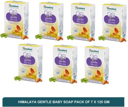 HIMALAYA baby soap - gentle baby soap ideal for daily use(pack of 7)125g
