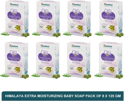HIMALAYA extra moisturizing baby soap #paraben free moisturizing soap(pack of 8)125g