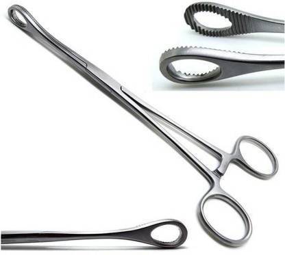 BSI Sponge Holding Forceps Straight Surgical Instrument 6 inch Sponge Forceps
