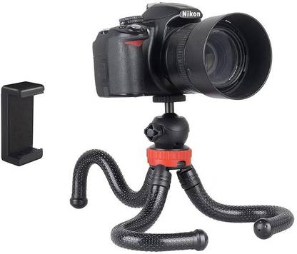 Giffy 360 Â° Rotatable Ball Head Flexible Gollapod Tripod with Tripod Mount & Mobile Attachment for DSLR, Action Cameras & Smartphones Tripod