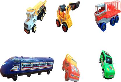 AutoVHPR Pack of 6 Large Vehicle Toys StyleCOD1