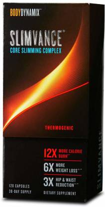 GNC BodyDynamix Slimvance Core Slimming Complex - Thermogenic (120 Capsules)