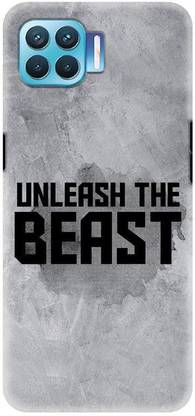 NDCOM Back Cover for OPPO F17 PRO Unlease The Beast Motivational Quotes Printed