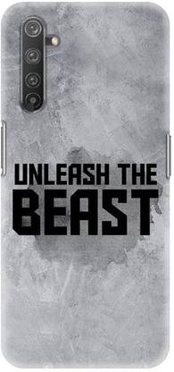 NDCOM Back Cover for REALME 6 PRO Unlease The Beast Motivational Quotes Printed