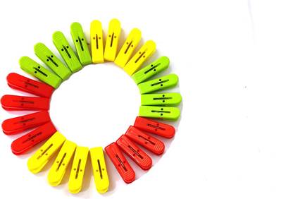 Kalaneet Clothclippvc_24pcs Plastic Cloth Clips