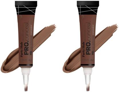 Party Hub Pro Conceal Concealer 8 GR ( DARK BROWN Corrector) PACK OF 2 Concealer