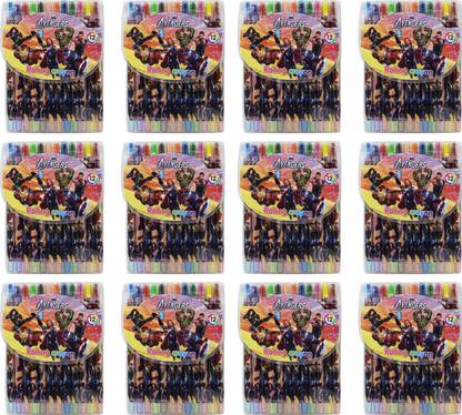Asera Spiderman Cartoon Rolling Crayons (Set of 12)