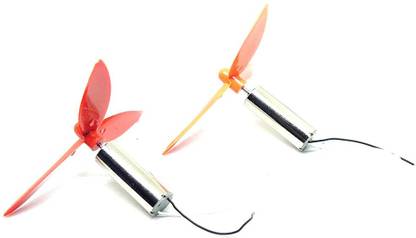 INVENTO 2Pcs DC 3.7V 720 7x20mm Micro Coreless Motor With 2Pcs 50mm 3 Blade Propeller High Speed Mini Drones Quadcopter