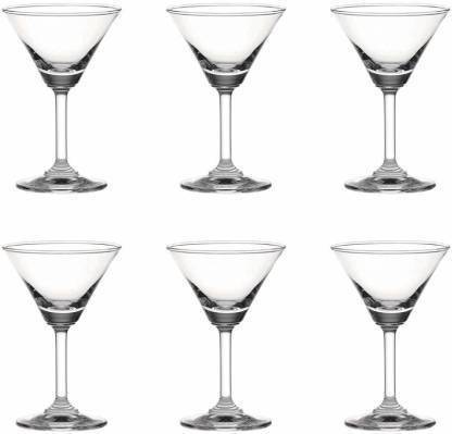 GP CREATION (Pack of 6) (Pack of 6) pp-12-2 OCEAN Classic Cocktail & Wine Glass Glass Set (140 ml, Glass) Glass Set Wine Glass
