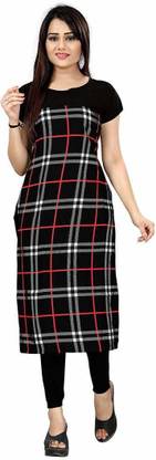 Women Checkered Kurta