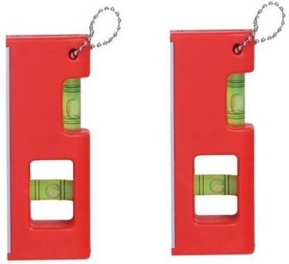 GADGET DEALS 4" Pocket Level with Magnet + Double Sided Levelling Power (Vertical Vial + Horizontal Vial) 4 Inch Plastic Inclinometer Magnetic Spirit Level Bubble Level Carpenter's Tool Surveying Instruments carpentor level Magnetic Torpedo Level