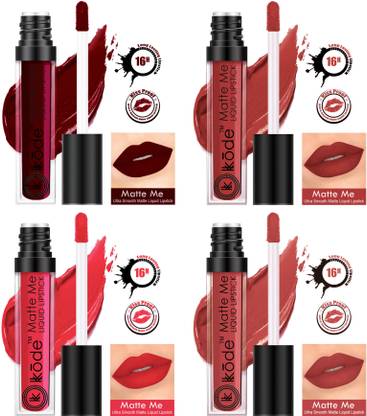 kKode Matte Me Super Stay Waterproof & Smudge proof Ultra Smooth Matte Liquid Lipstick