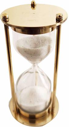Shyam Creation 5 Minutes Full Brass Sand Time Hourglass|| Unique Gift Sand Clock