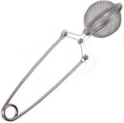 Ingeniero Stainless Steel Green Tea Leaves Herb Mesh Ball Infuser Filter Clip Squeeze Strainer (Silver) Tea Strainer  Tea Strainer