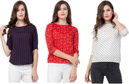Casual Women Multicolor Top