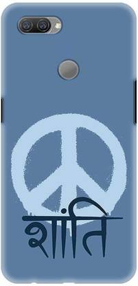 NDCOM Back Cover for OPPO A11K Peace Symbol Illustration Printed