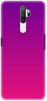 NDCOM Back Cover for OPPO A9 2020 Purple Color Shade Printed