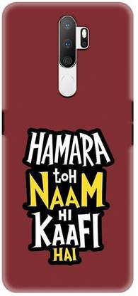 NDCOM Back Cover for OPPO A9 2020 Hamara Toh Name Hi Kaafi Hai Attitude Quotes Printed
