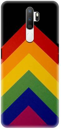 NDCOM Back Cover for OPPO A9 2020 Rainbow Pattern Printed