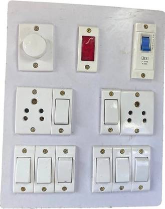 BAHUL Electrical socket PVC box .4 6 A Two Pin Socket