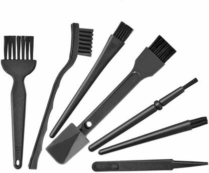 spincart Multipurpose 7 in 1 Portable Plastic Handle Nylon Brushes Set for Computer Keyboard Mobile Car Laptop Cleaning Kit for Computers, Laptops, Mobiles