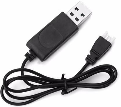 LineOn 3.7V USB Lipo Single Battery Charger cable plug for Syma X11 RC Quadcopter Drone X5C X5SW H107D M68R H37 Power Meter for Cables