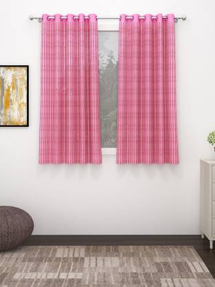 MSD Decor Hub 152 cm (5 ft) Window Polyester Transparent Curtain (Pack Of 2)